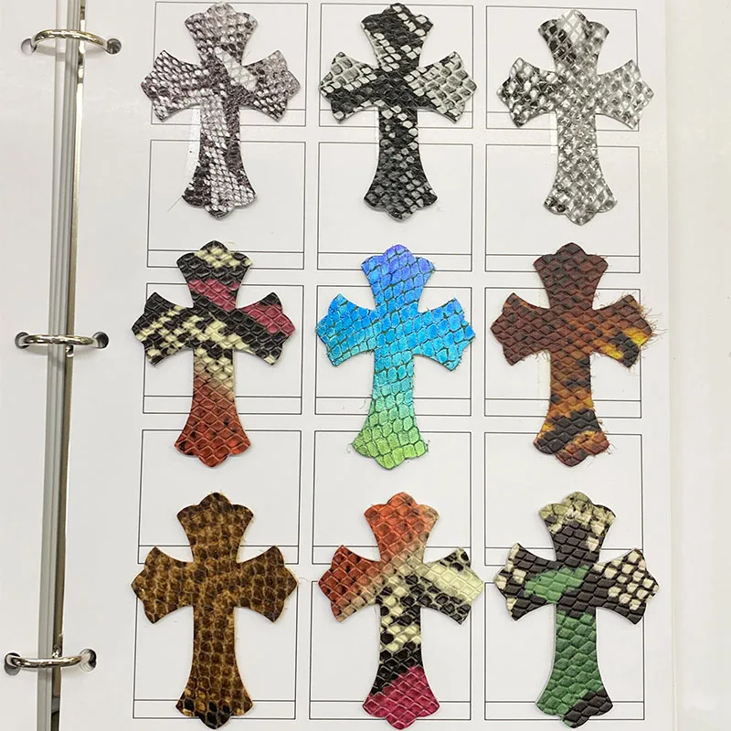 Genuine Leather Chromehearts Patches - Individuals - DIY Craft Pieces in Multiple Colors