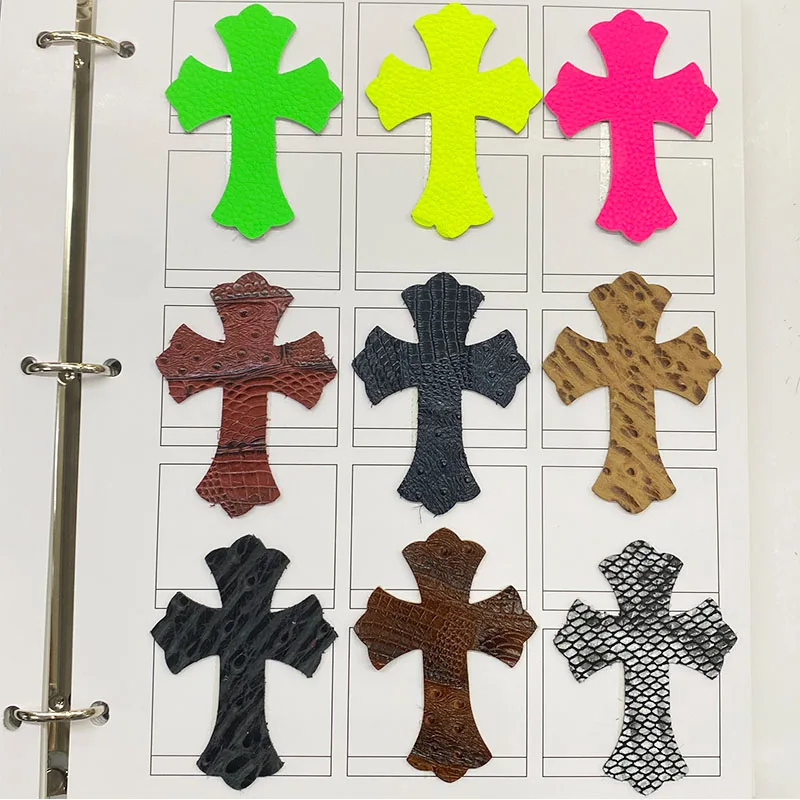 Genuine Leather Chromehearts Patches - Individuals - DIY Craft Pieces in Multiple Colors