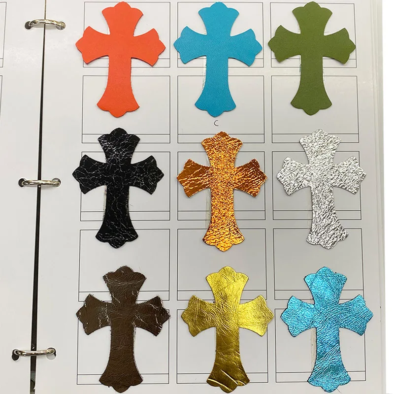 Genuine Leather Chromehearts Patches - Individuals - DIY Craft Pieces in Multiple Colors