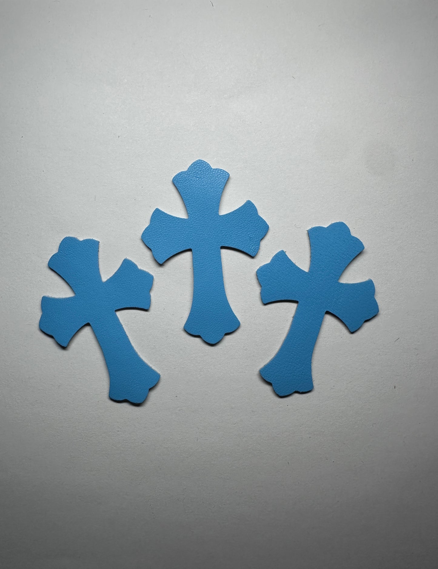 Genuine Leather Chromehearts Patches - Individuals - DIY Craft Pieces in Multiple Colors