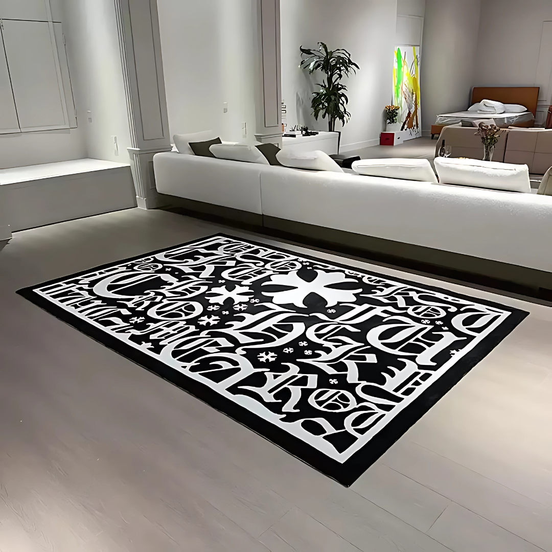 Oversized 'Cemetery' Rug – Inspired by Chrome Hearts | Bold Statement Living Room Rug by Per Diem